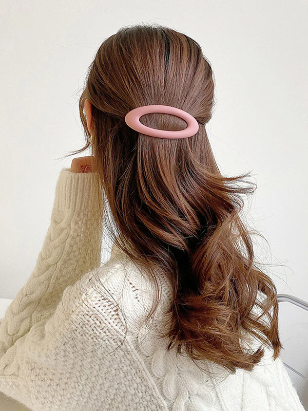 Geometric Hollow Hair Clips - Image 3