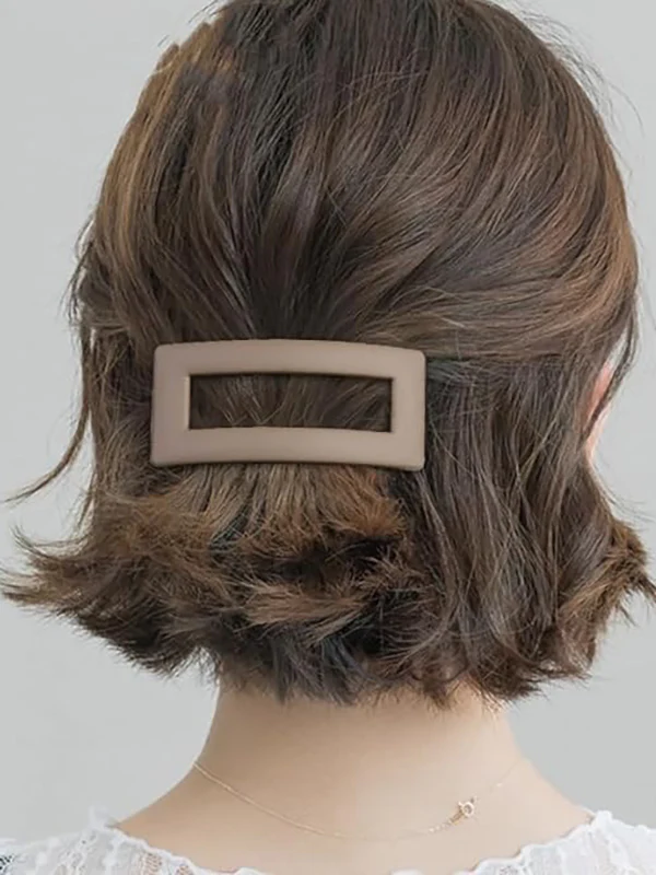 Geometric Hollow Hair Clips - Image 2