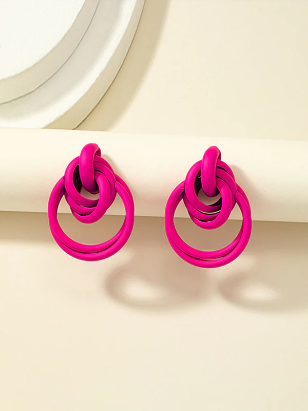 Geometric Hollow Shiny Earrings Accessories - Image 6