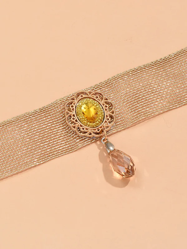 Geometric Hollow Shiny Split-Joint Dainty Necklace Necklaces Accessories - Image 2