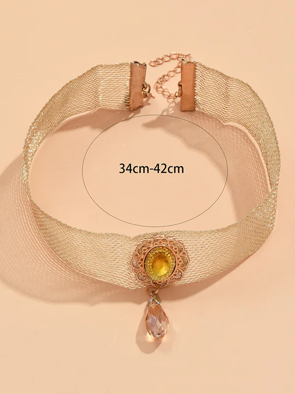 Geometric Hollow Shiny Split-Joint Dainty Necklace Necklaces Accessories - Image 3