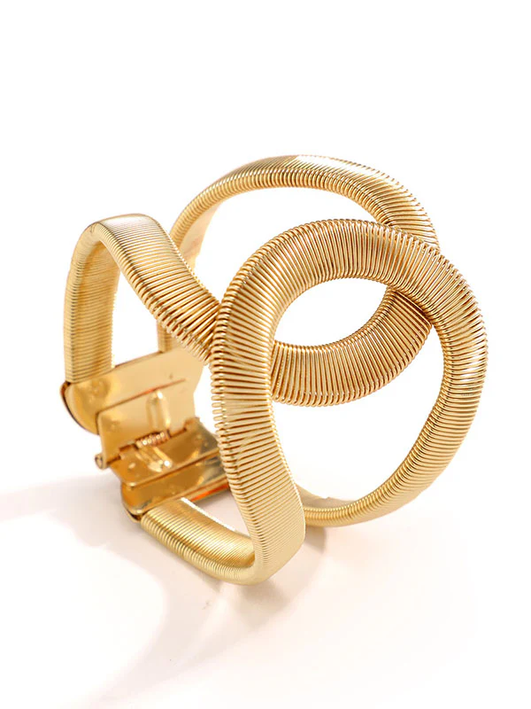 Geometric Hollow Snake Chain Solid Color Bracelet Accessories - Image 3
