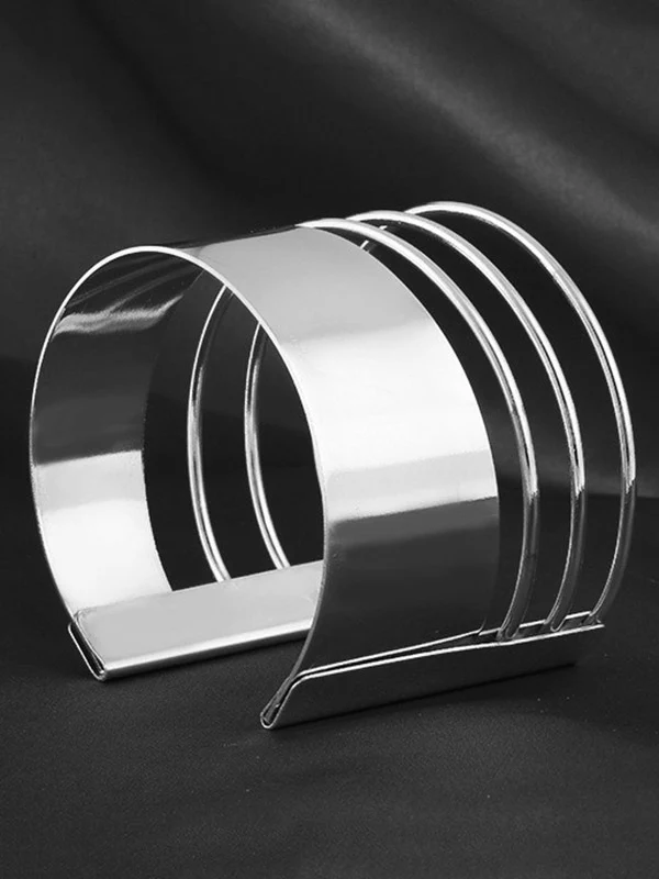 Geometric Hollow Solid Color Bracelet Accessories - Image 5