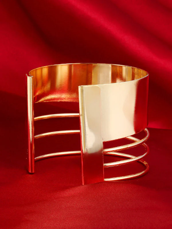 Geometric Hollow Solid Color Bracelet Accessories - Image 8