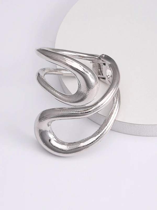 Geometric Hollow Solid Color Bracelet Accessories - Image 11