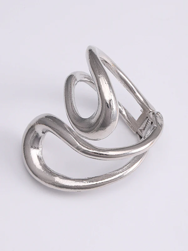 Geometric Hollow Solid Color Bracelet Accessories - Image 9