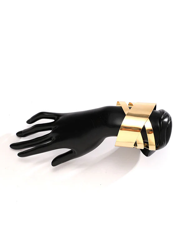 Geometric Hollow Solid Color Bracelet Accessories - Image 7