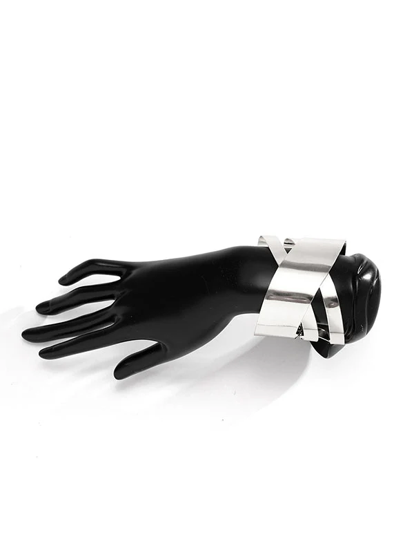 Geometric Hollow Solid Color Bracelet Accessories - Image 8