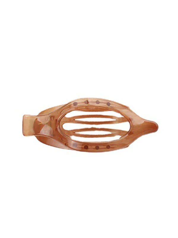 Geometric Hollow Solid Color Hair Clips - Image 18