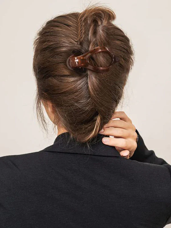 Geometric Hollow Solid Color Hair Clips - Image 8