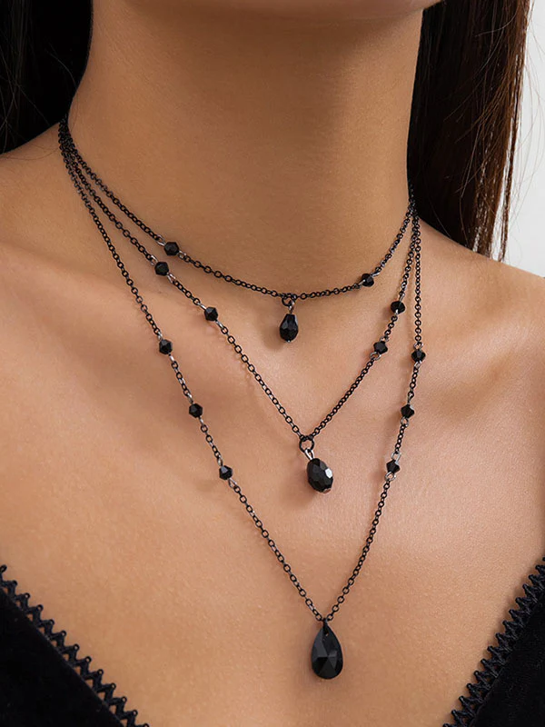 Geometric Layered Necklaces Accessories - Image 2