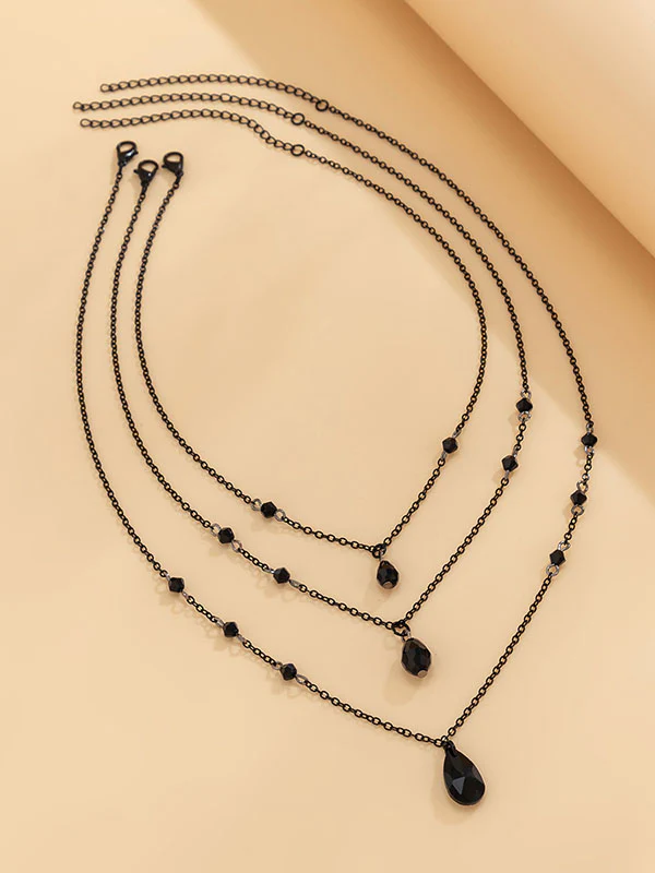 Geometric Layered Necklaces Accessories - Image 3