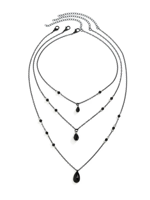 Geometric Layered Necklaces Accessories - Image 4