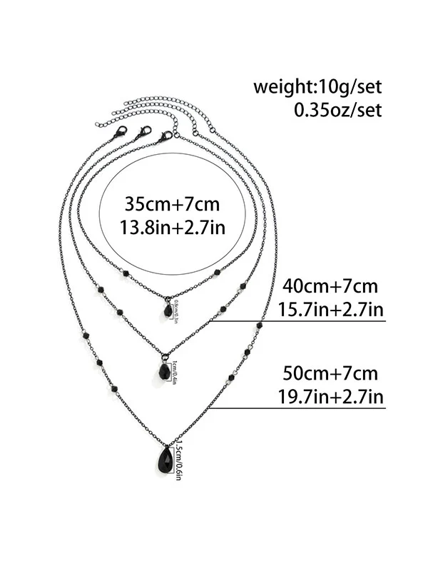 Geometric Layered Necklaces Accessories - Image 5