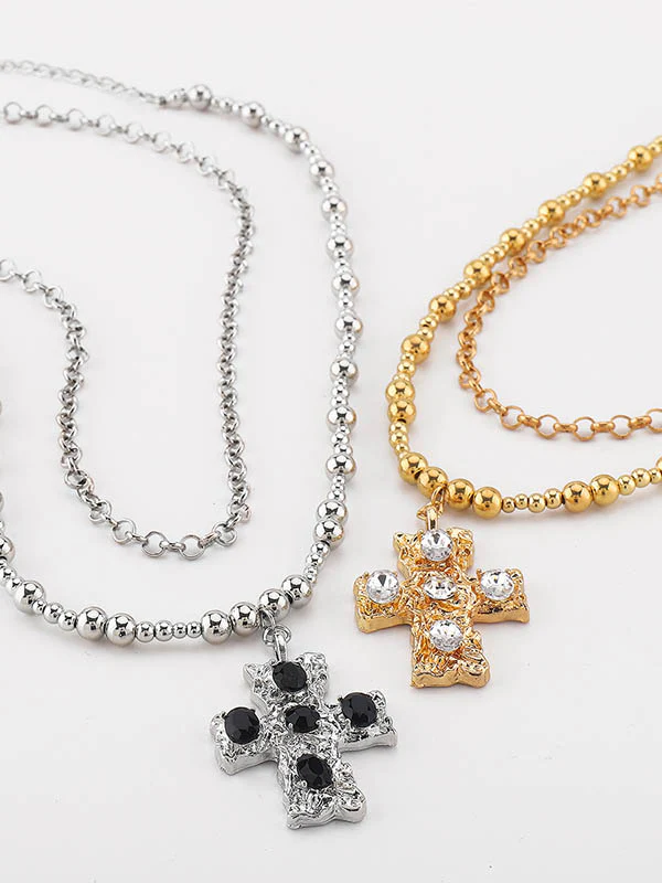 Geometric Layered Necklaces Accessories - Image 6