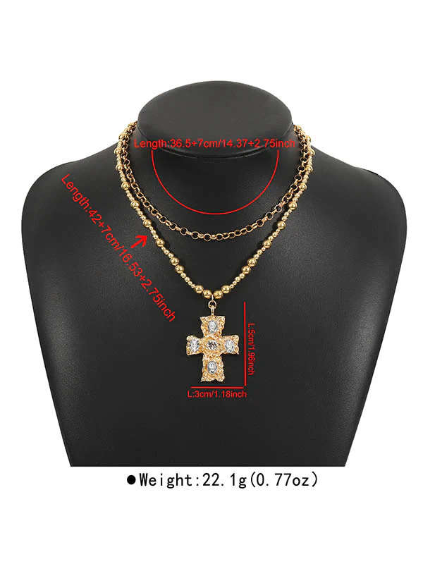Geometric Layered Necklaces Accessories - Image 9