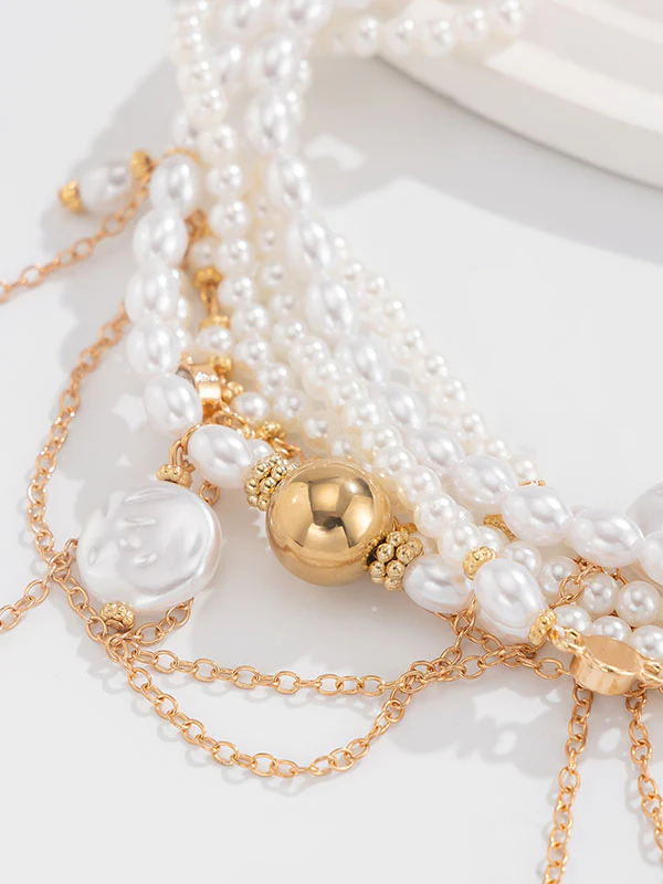 Geometric Layered Tasseled Necklaces Accessories - Image 6