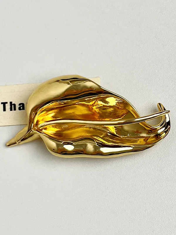 Geometric Leaves Shape Brooch Accessories - Image 6