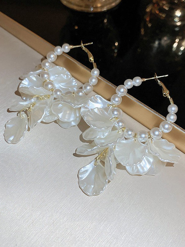 Geometric Leaves Shape Drop Earrings - Image 2