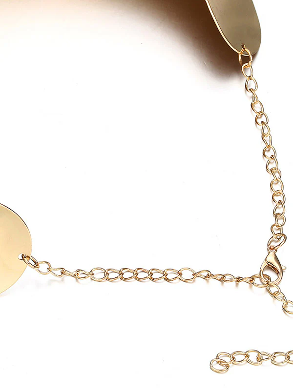 Geometric Necklaces Accessories + Earrings Accessories + Bracelet Accessories Three Pieces Set - Image 11