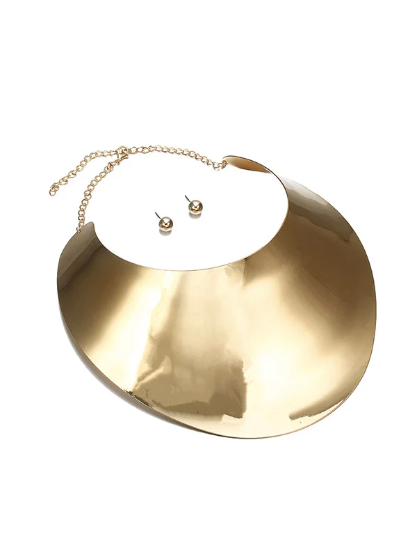 Geometric Necklaces Accessories + Earrings Accessories + Bracelet Accessories Three Pieces Set - Image 8
