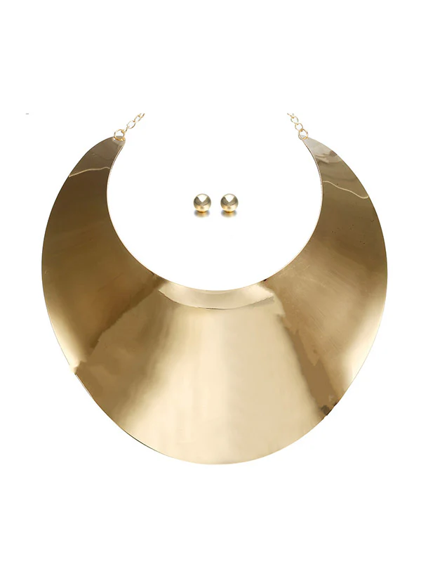 Geometric Necklaces Accessories + Earrings Accessories + Bracelet Accessories Three Pieces Set - Image 9