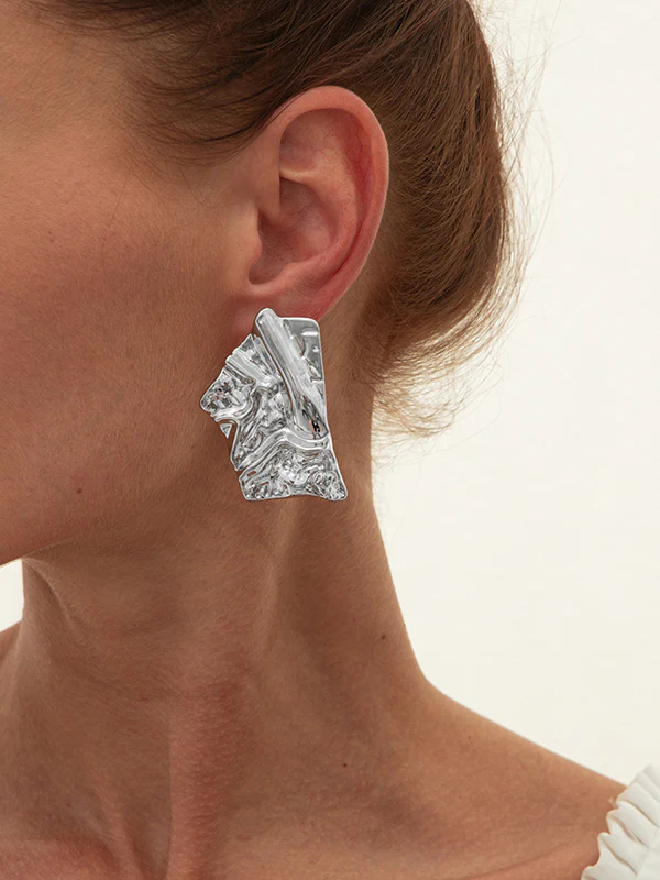 Normcore Geometric Drop Earrings - Image 3