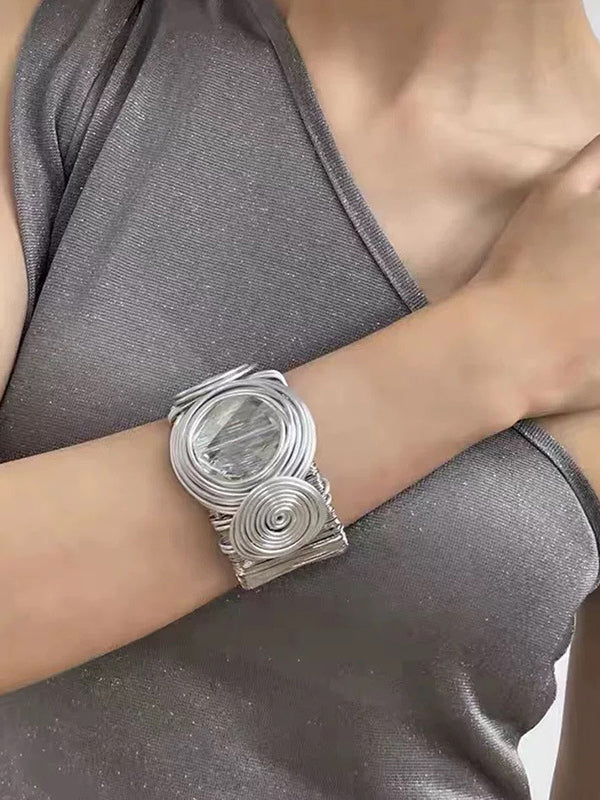 Geometric Pleated Bracelet Accessories - Image 3