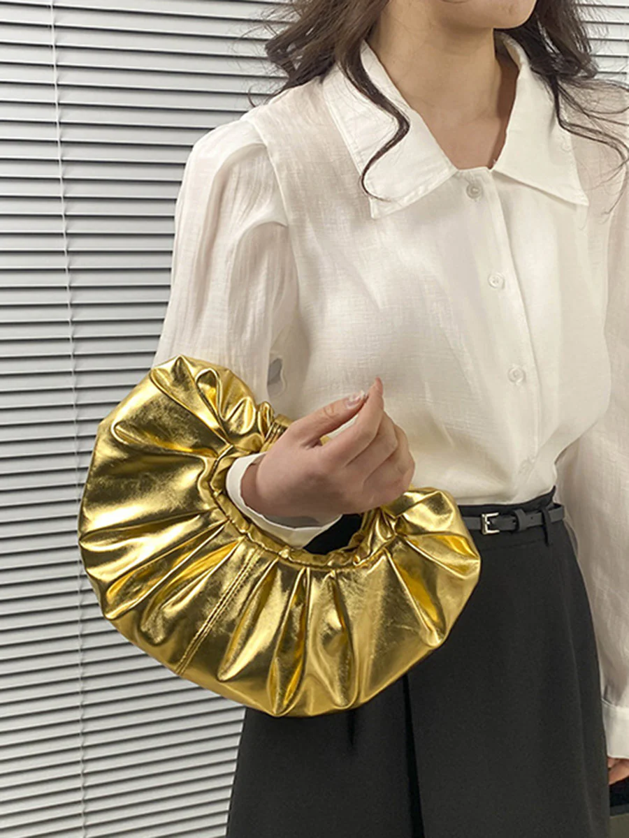 Geometric Pleated Evening Bags & Clutches