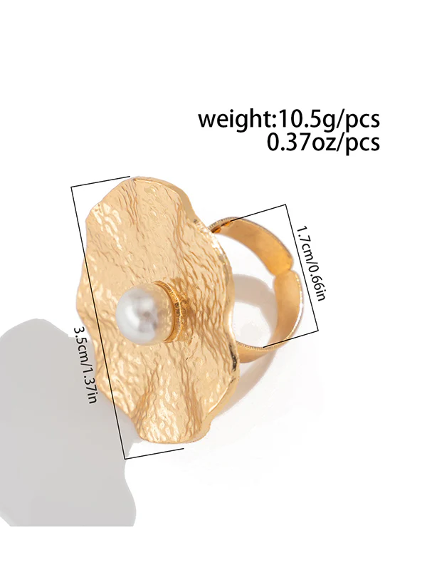 Geometric Pleated Shiny Rings Accessories - Image 11