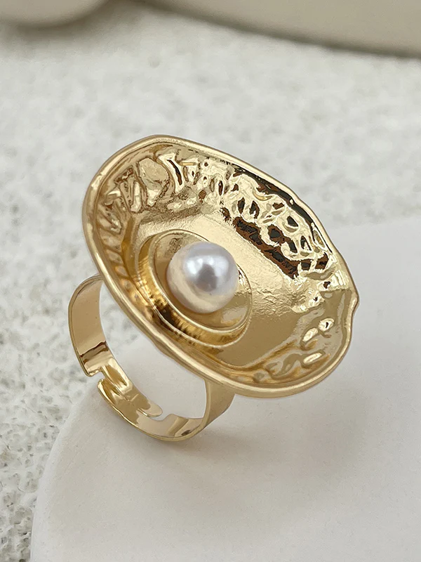 Geometric Pleated Shiny Rings Accessories - Image 13