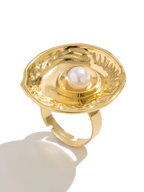 Geometric Pleated Shiny Rings Accessories - Image 15