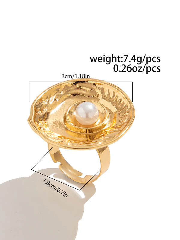 Geometric Pleated Shiny Rings Accessories - Image 16
