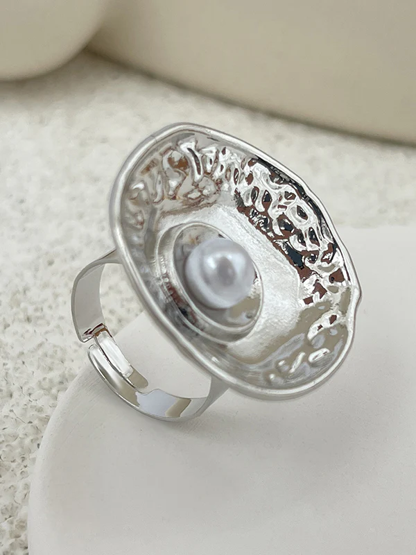 Geometric Pleated Shiny Rings Accessories - Image 2
