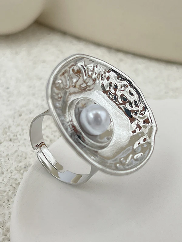 Geometric Pleated Shiny Rings Accessories - Image 4