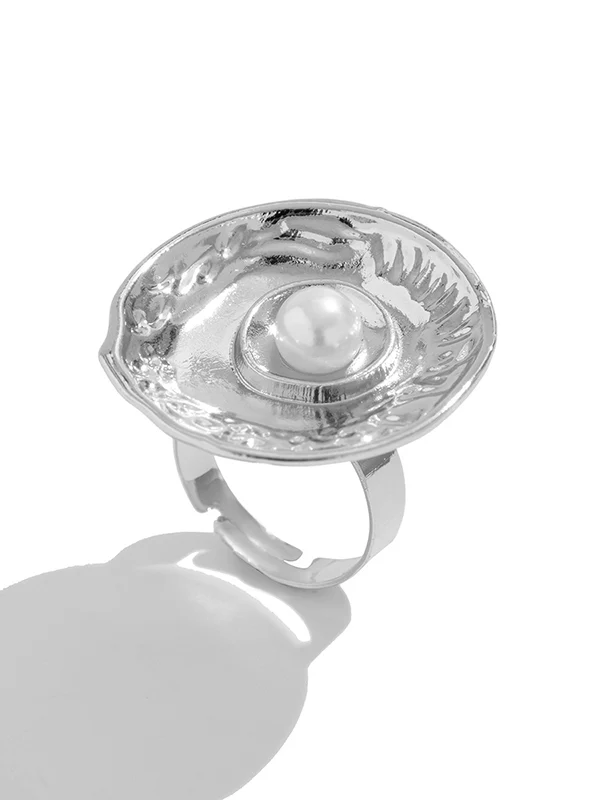 Geometric Pleated Shiny Rings Accessories - Image 5