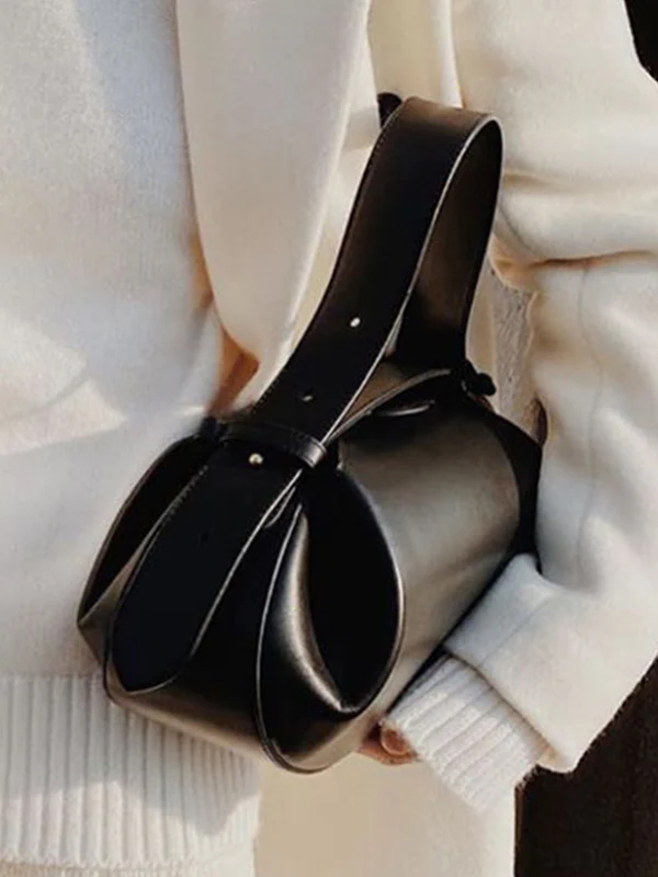 Geometric Pleated Split-Joint Bags Crossbody Bags Handbags Satchels - Image 3