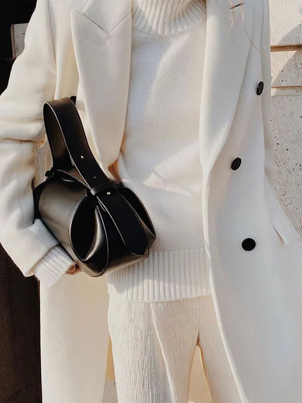 Geometric Pleated Split-Joint Bags Crossbody Bags Handbags Satchels - Image 4