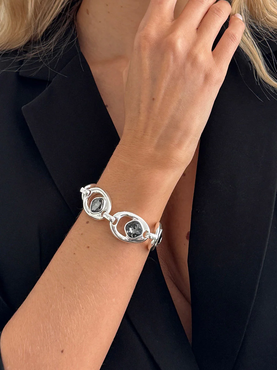 Geometric Rhine Stones Bracelet Accessories - Image 2