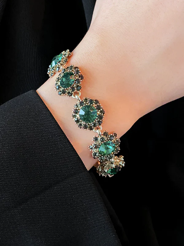 Geometric Rhine Stones Bracelet Accessories - Image 2