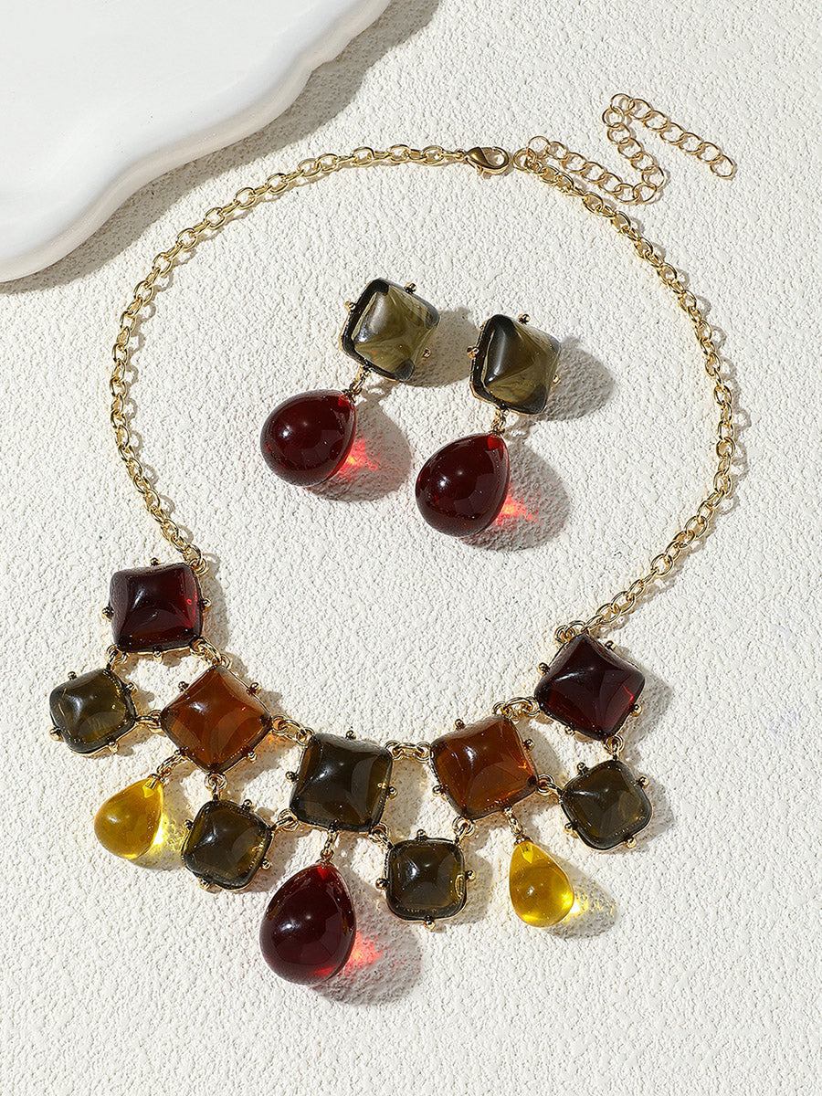 Geometric Rhine Stones Necklaces Accessories - Image 2