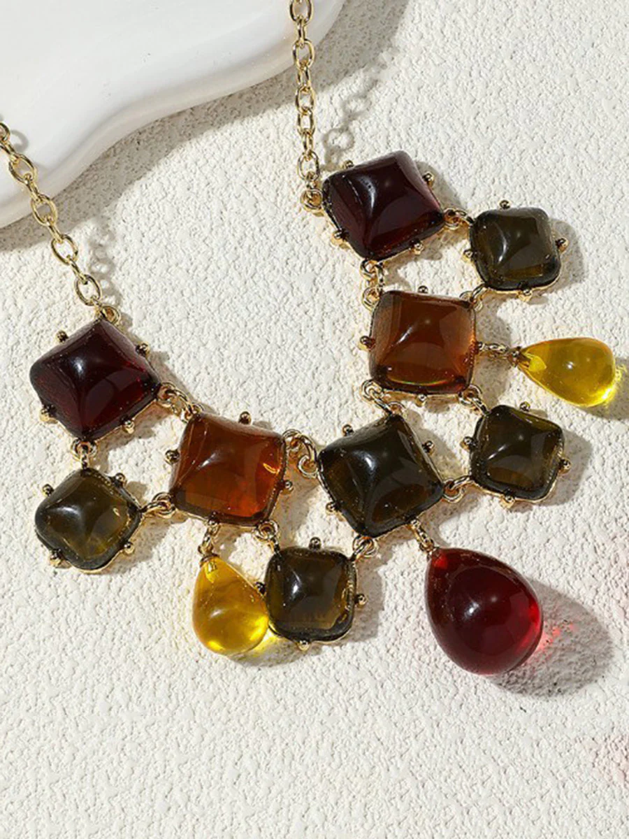 Geometric Rhine Stones Necklaces Accessories - Image 4