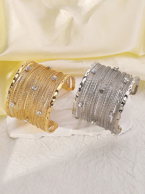 Geometric Rhine Stones Ringent Bracelet Accessories - Image 4