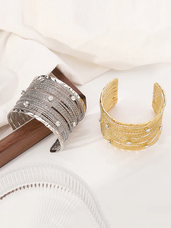 Geometric Rhine Stones Ringent Bracelet Accessories - Image 5