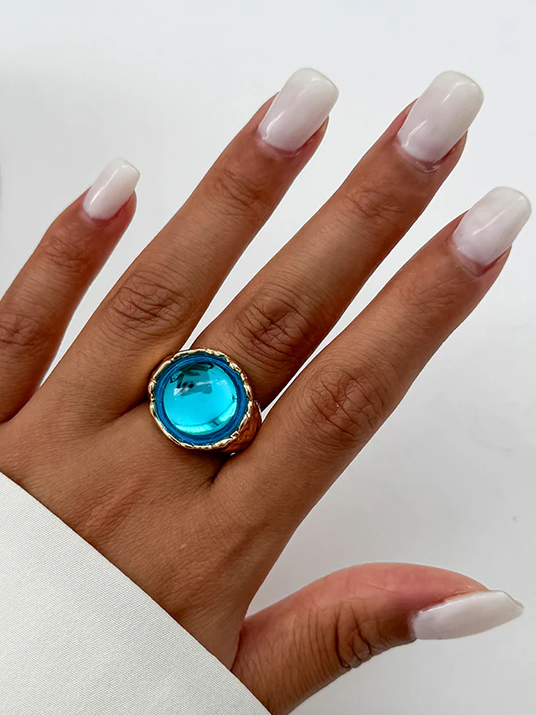 Geometric Rhine Stones Rings Accessories - Image 5