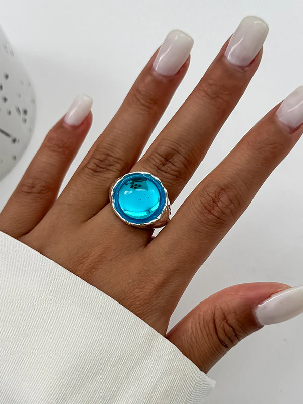 Geometric Rhine Stones Rings Accessories - Image 6