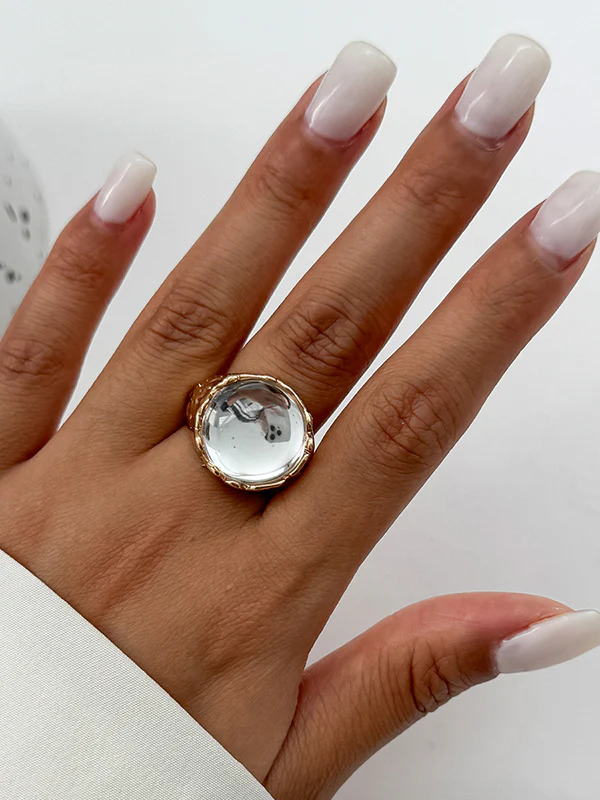 Geometric Rhine Stones Rings Accessories - Image 9