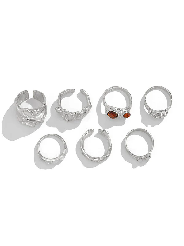 Geometric Rhine Stones Rings Accessories - Image 8