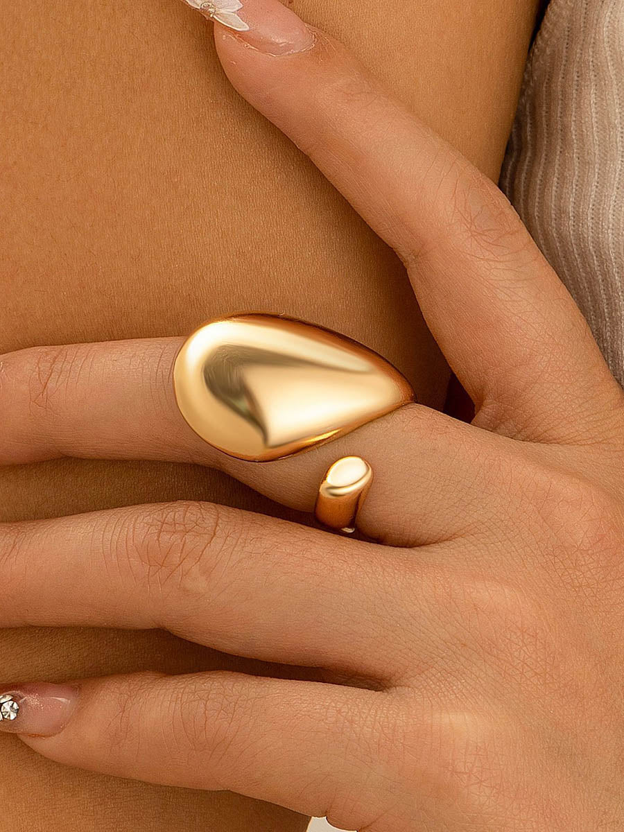 Geometric Ringent Shiny Rings Accessories