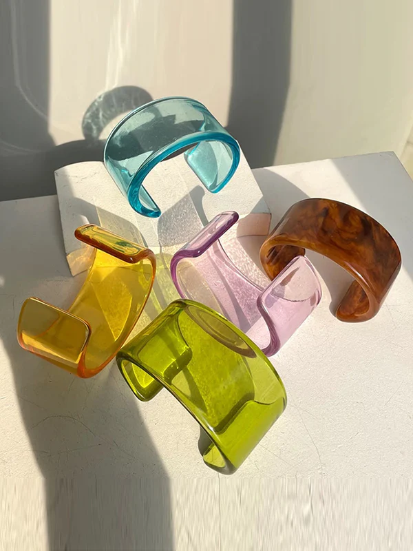 Geometric Ringent Solid Color Bracelet Accessories - Image 4